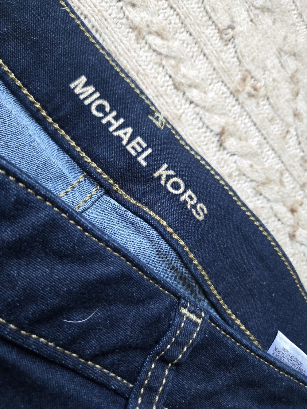 Michael Kors Dark Blue Women's Skinny Jeans Izzy Plus Size 18 - Picture 3 of 4